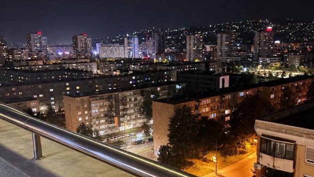 Pogled na Sarajevo s terase apartmana Bosmal